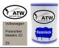 Preview: Volkswagen, Polarsilber Metallic 2C, Z5: 500ml Lackdose, von ATW Autoteile West.